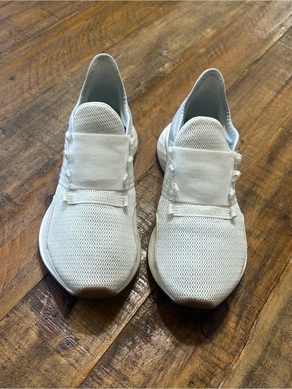 New Balance Women's Cream and Gum Athletic Sneaker